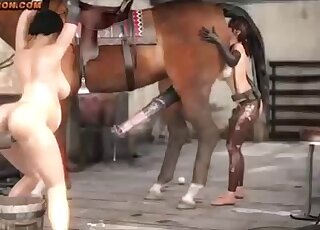 Quiet from Metal Gear is enjoying hardcore bestiality with D-Horse